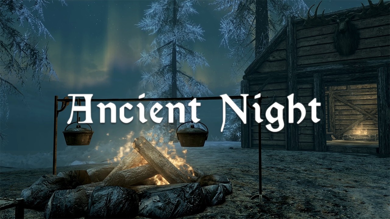 An Ancient Night to Remember | Skyrim Deep Relaxing Music and Ambience