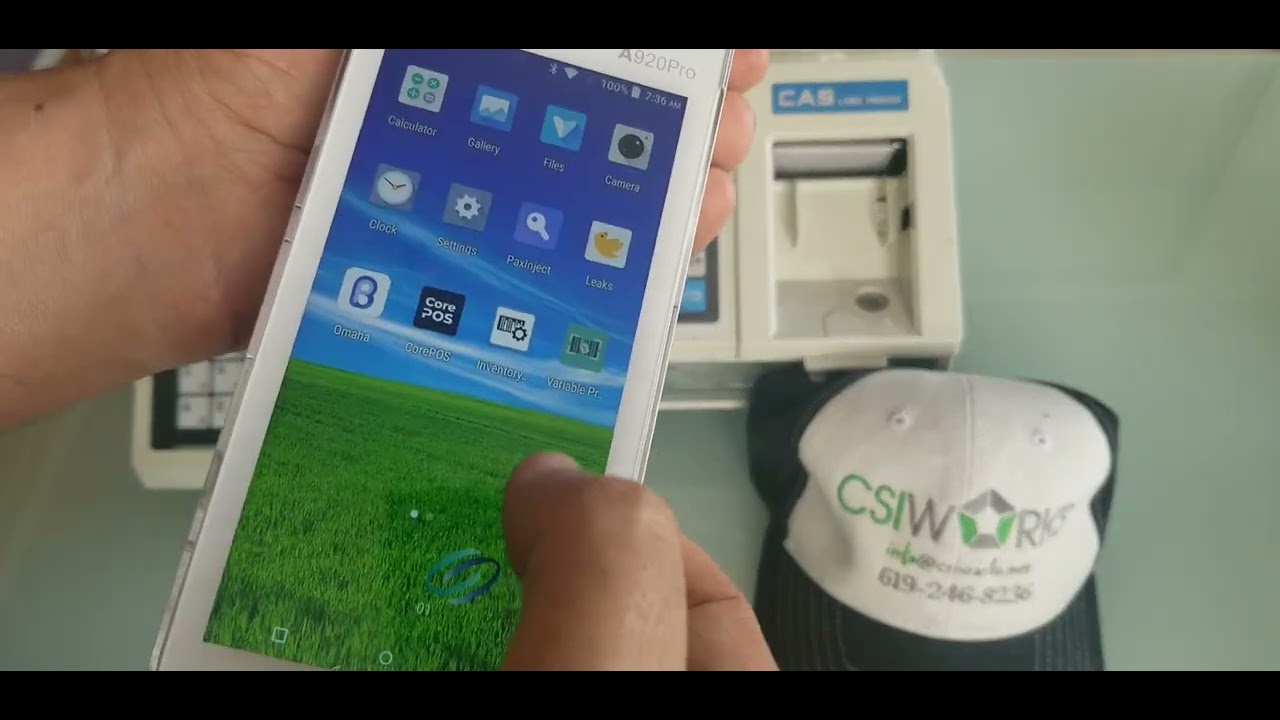 Встраиваемые штрихкоды CAS LP1000N для Pax A920Pro и Clover POS 🏷️ Полная настройка