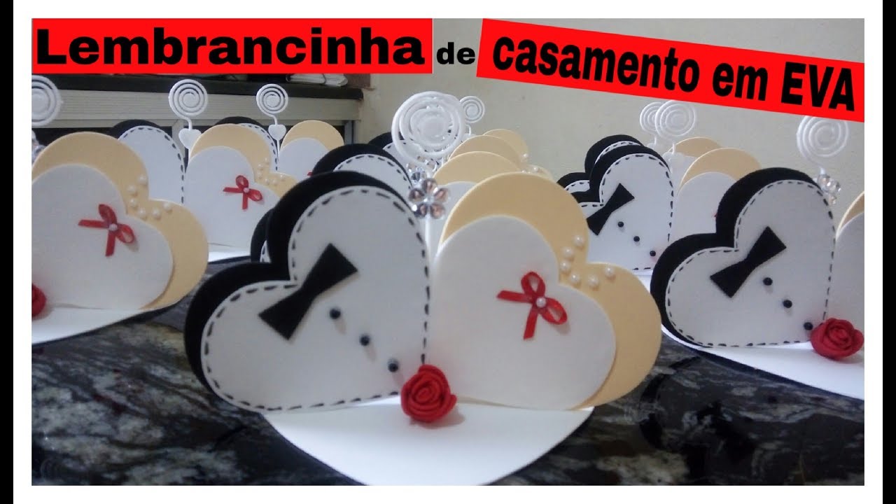 Lembrancinha de casamento em EVA