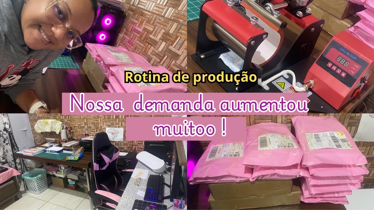 ROTINA DE PRODUÇÃO / FAZENDO LIVROS DE COLORIR FAMOSO / COMPREI NOVO EQUIPAMENTO PARA O ATELIÊR