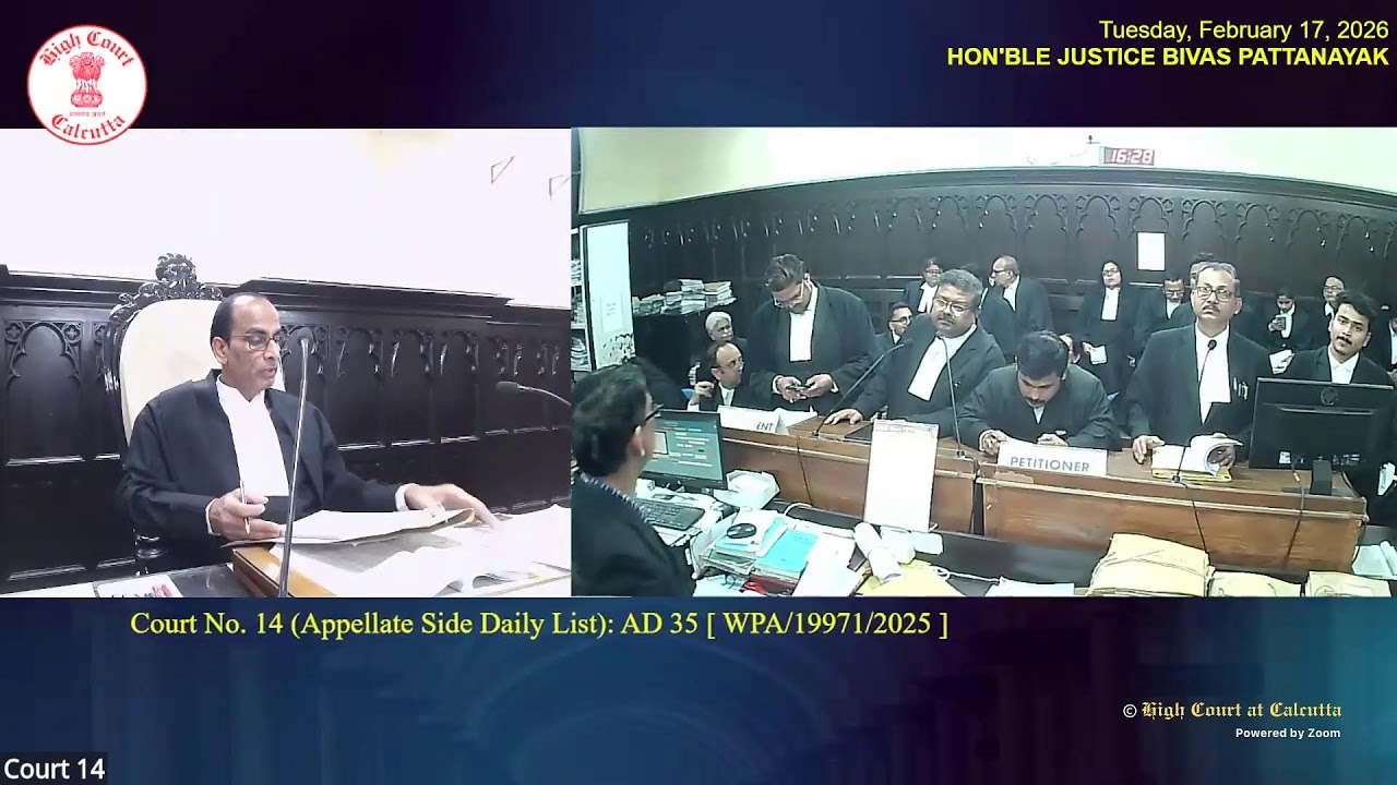 17 February 2026 | Court No.14 | Live Streaming of the Court proceedings.