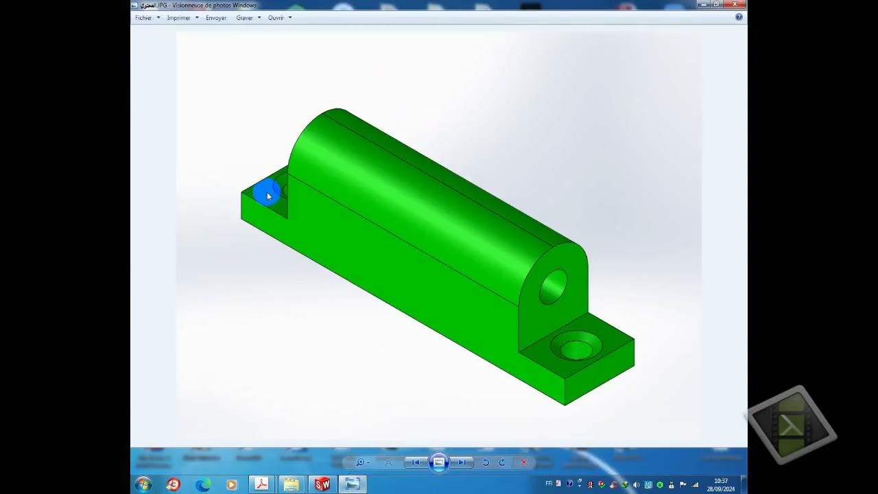 كيفية انجاز مشروع مفصلة بواسطة برمجية solidworks
