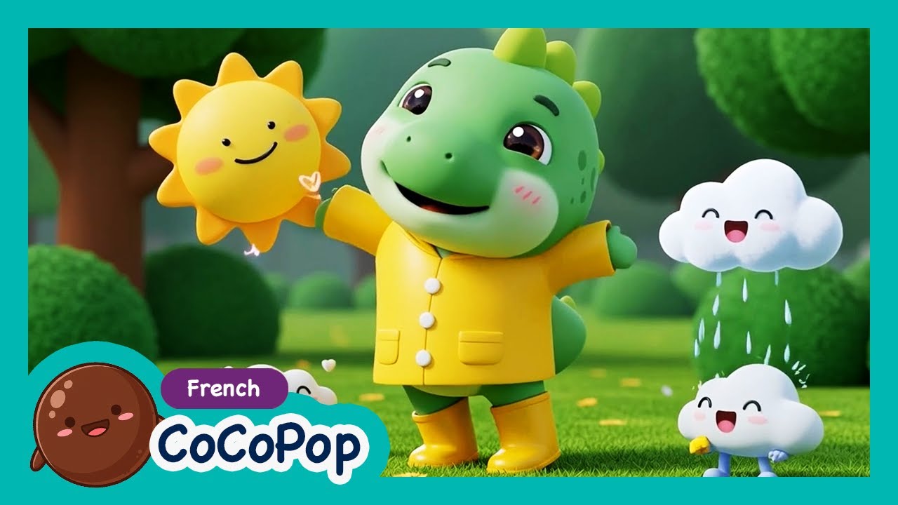 Le Petit Soleil et la Pluie | ☀️🌧️Pluie, Soleil et Arc-en-ciel | Apprends la Météo et les Saisons