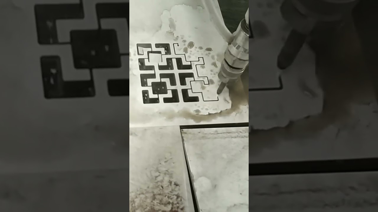 Water Jet Cutting Ceramic Bricks | Precision Engineering in Action