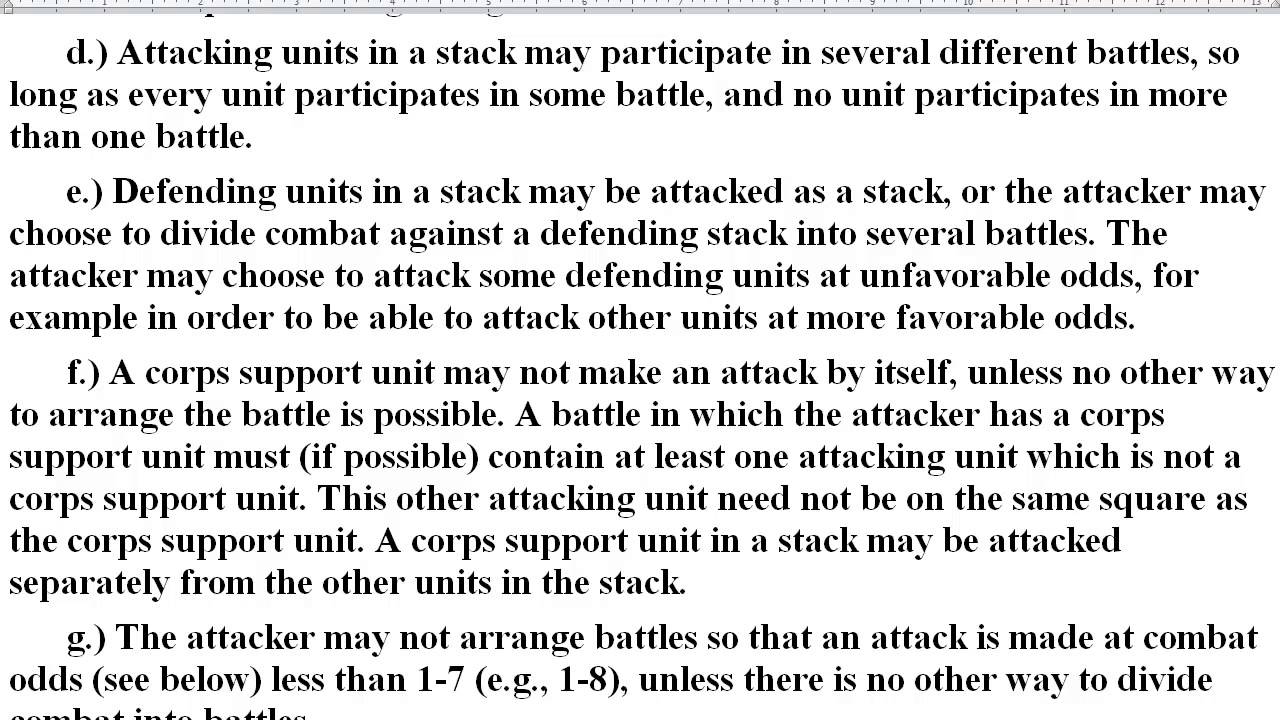 Wargame Design 21 Analysis of a Rules set