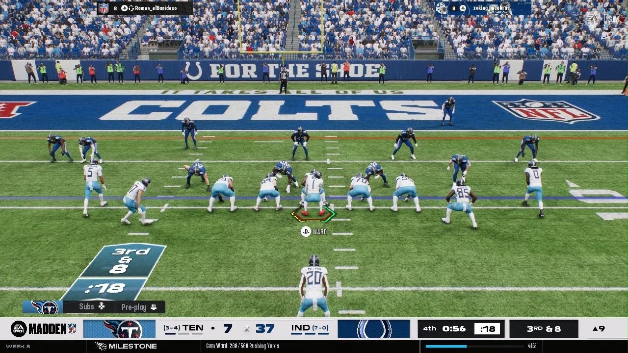 Week 8: Titans @ Colts (2)