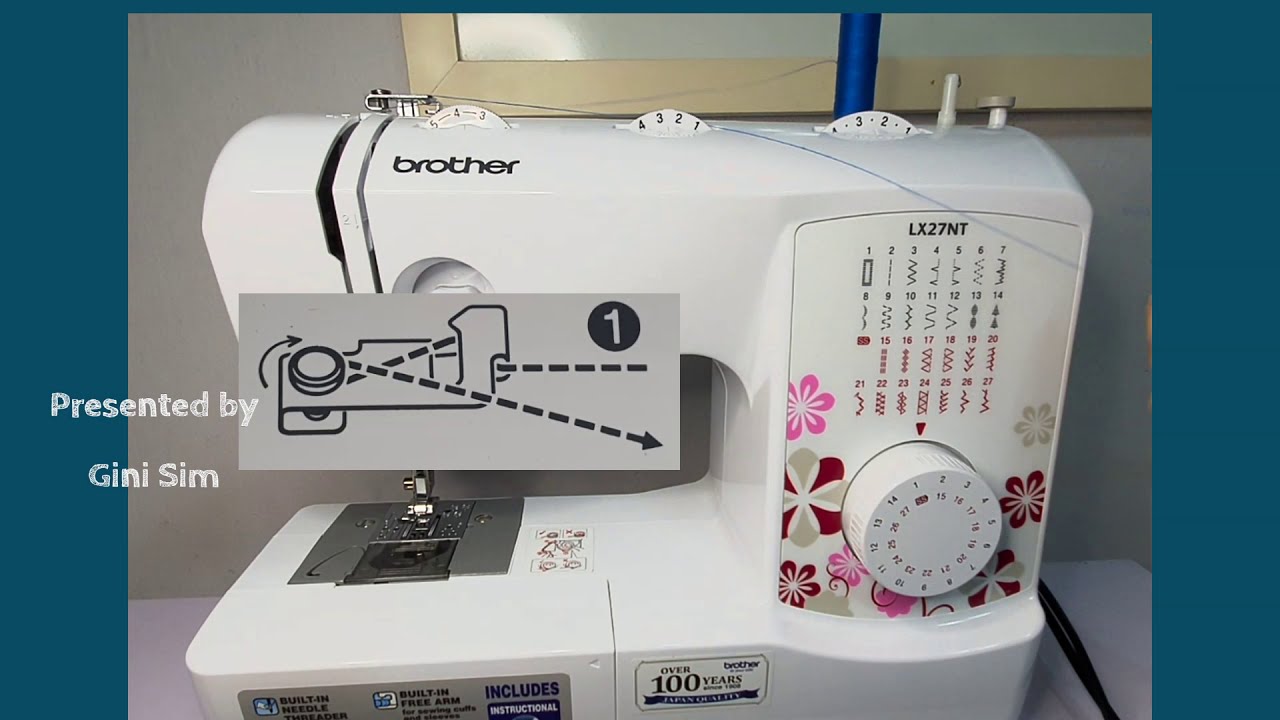 Setting up Sewing machine Brother LX27NT/AS2730S for beginners