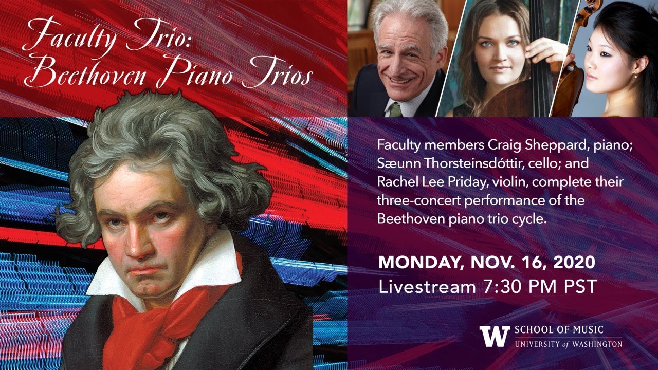 Livestream: Faculty Trio: Beethoven Piano Trios, Part 3