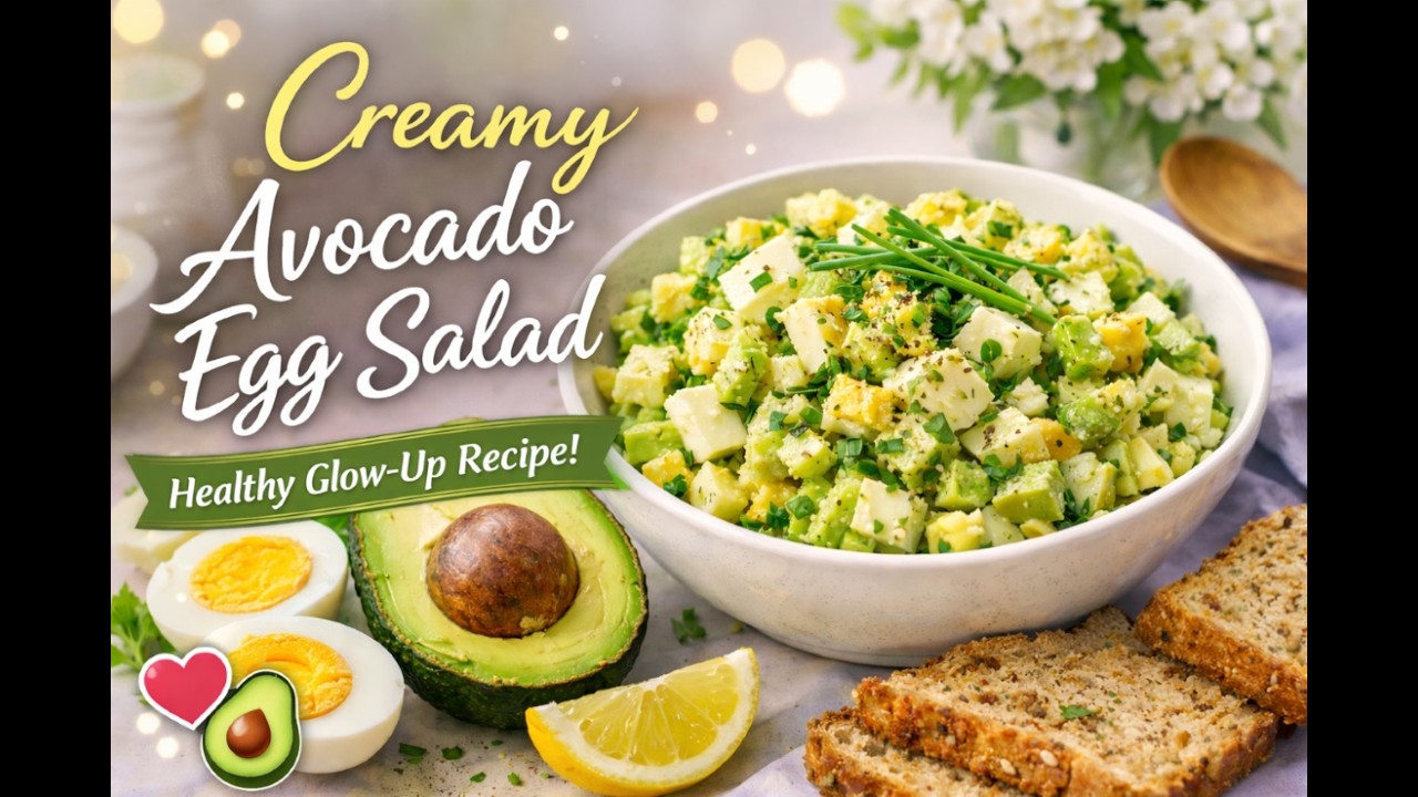 Creamy Avocado Egg Salad | A Healthy Glow-Up Recipe 🥑5 Minute#healthyfood #avocado#quickmeals