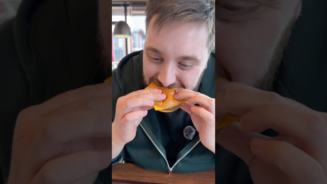 POV: Du bestellst einen Cheeseburger bei Mc Donalds um 11 Euro😀 #burger #food #mcdonalds