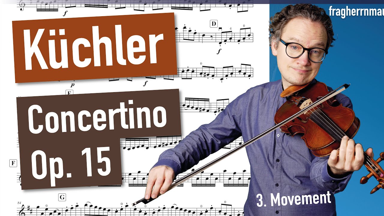 Küchler Concertino In the style of Antonio Vivaldi, Op 15 | 3. Mov. | violin sheet music | Piano