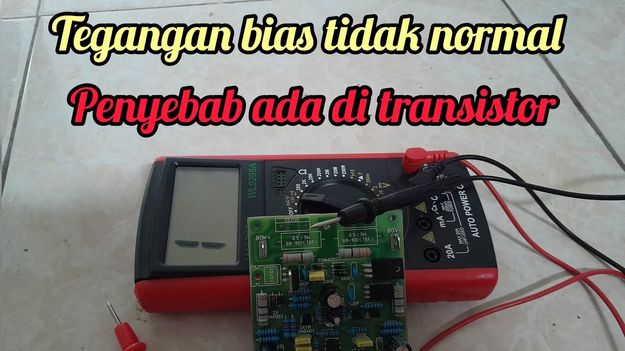 cara memperbaiki  tegangan bias tidak normal pada power SOCL 506