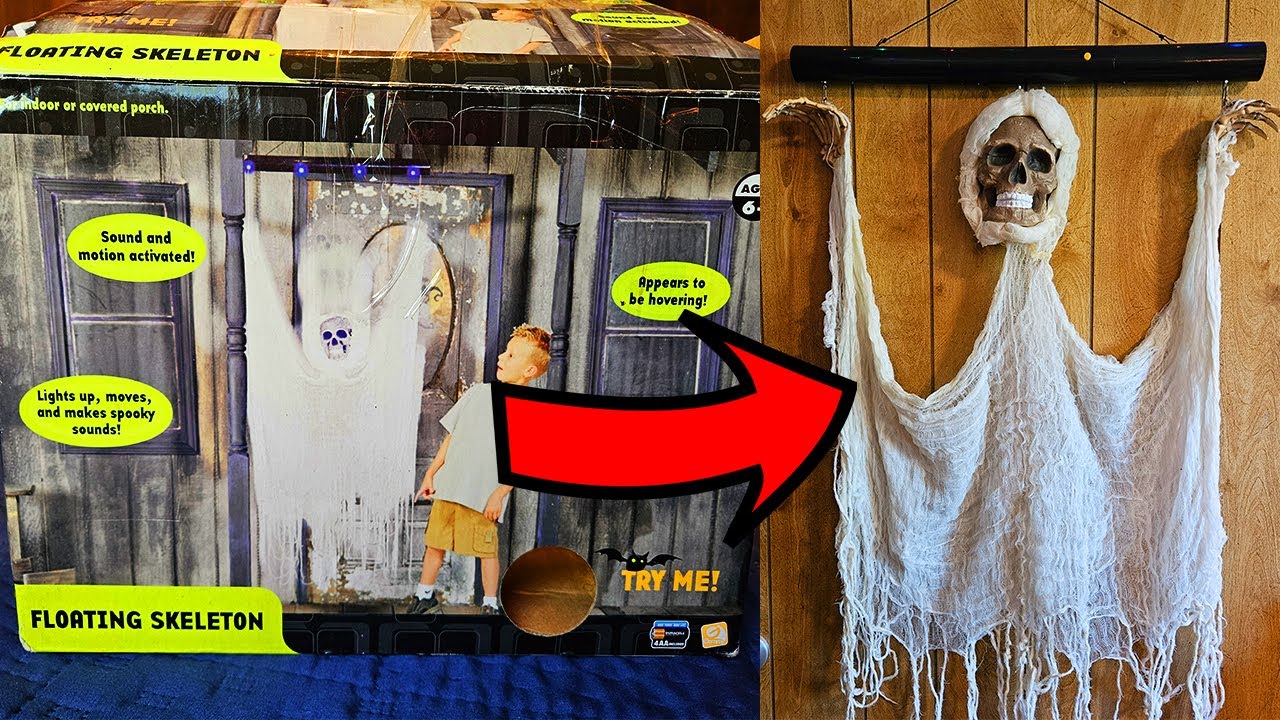 Gemmy Animated Floating Skeleton Unboxing
