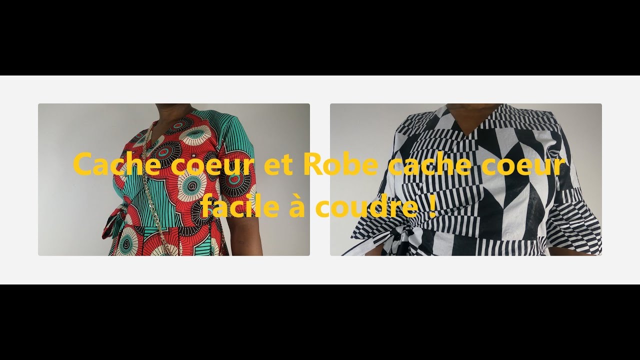 Couture ma passion | Robe cache cœur portefeuille facile à coudre - Top cache cœur facile à coudre.