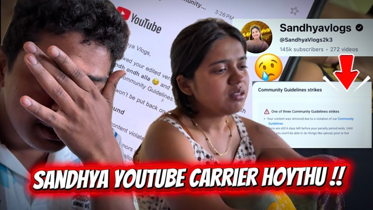 Sandhya lost her YouTube account  😱😭 | #sandhya 