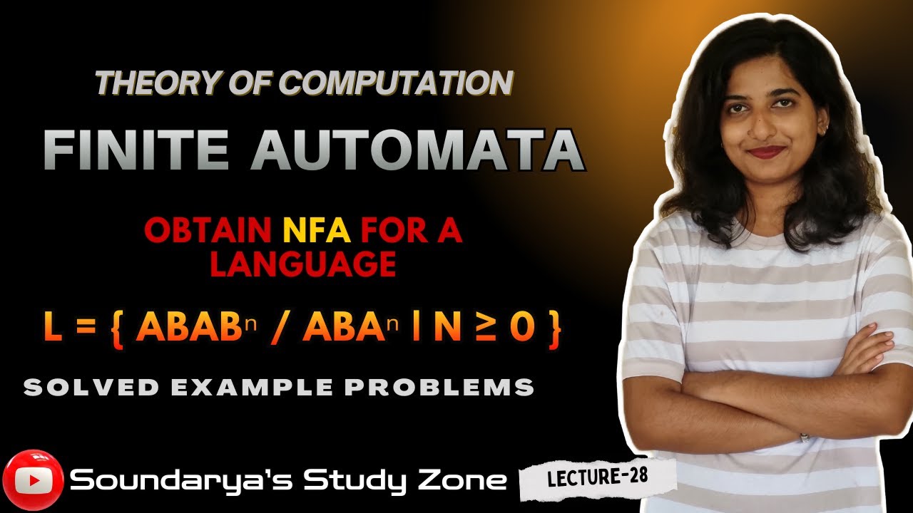 NFA для языка L = { ababⁿ / abaⁿ | п ≥ 0 } | Схема и таблица перехода | Теория автоматов