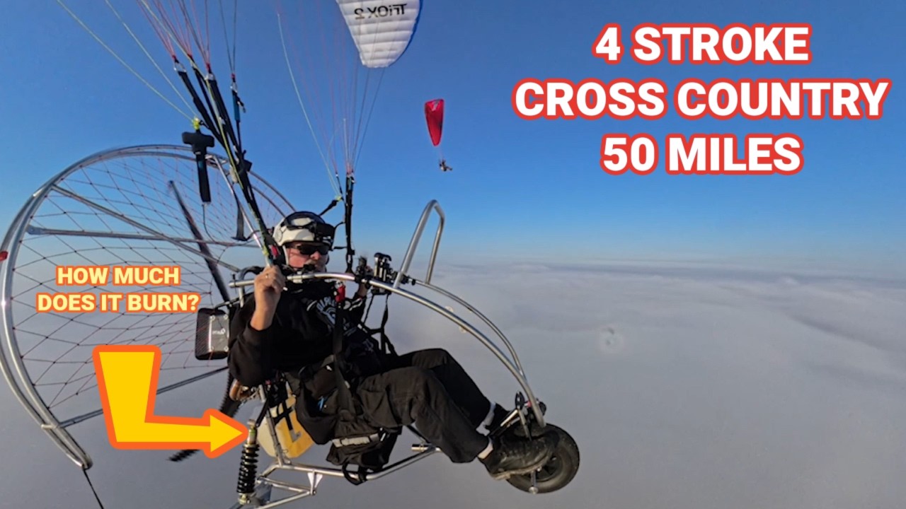 EXHILARATING Cross Country Flight! FOUR STROKE Fuel Burn Testing