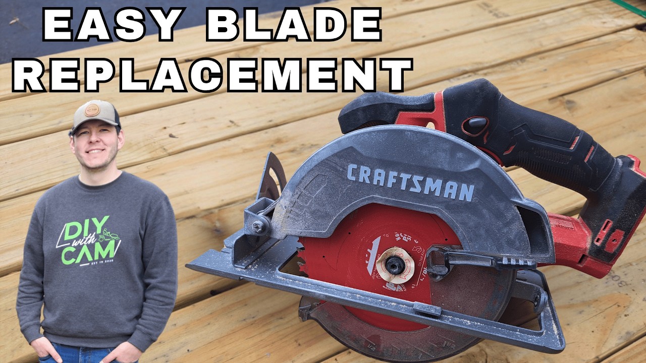 Как заменить полотно циркулярной пилы Craftsman