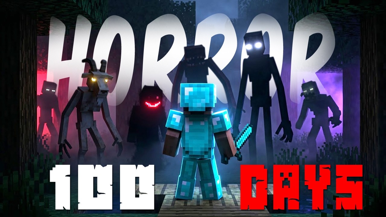 I Spent 100 Days in the SCARIEST MOD in Minecraft