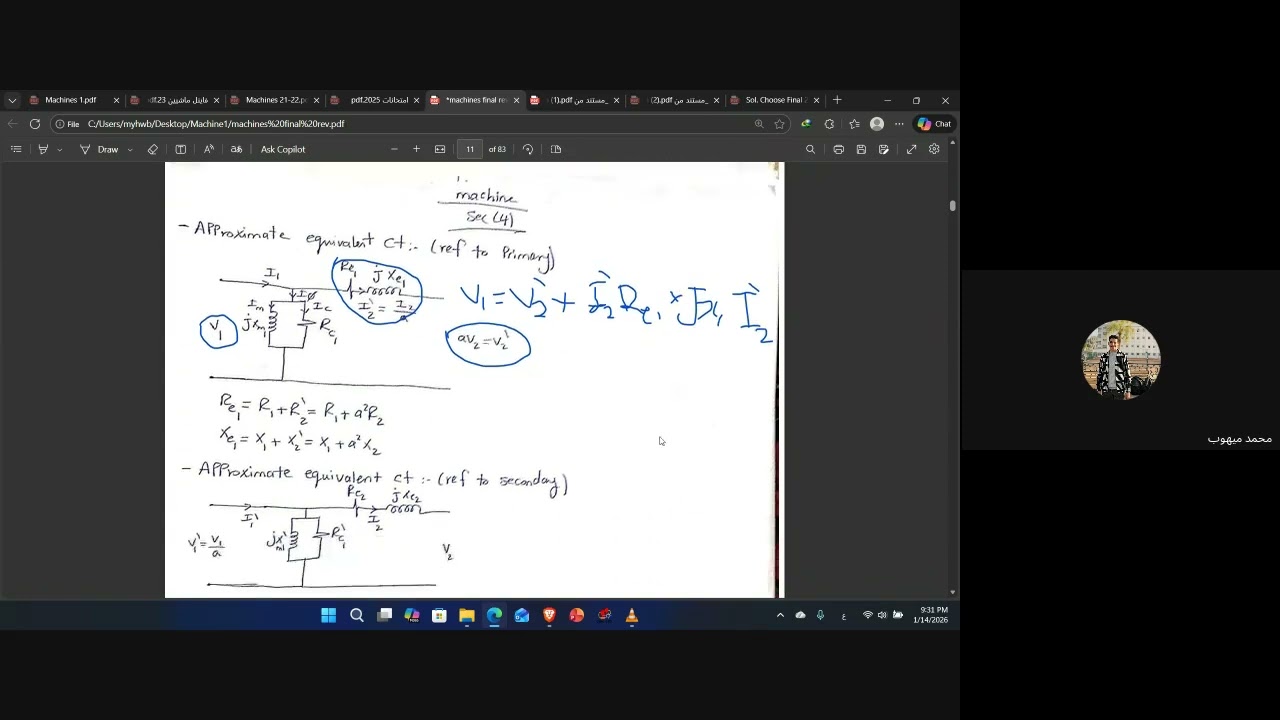 فكره الphasor diagram فالسريع