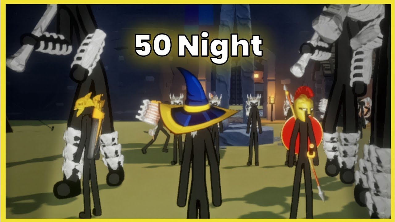 stick infinite kingdom ночь 50 мертвецы бесконечный режим