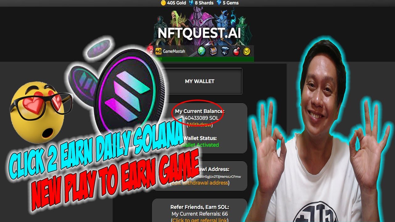 NFTQuest AI Update New Free to Play Play to Earn Click to Earn NFT Games