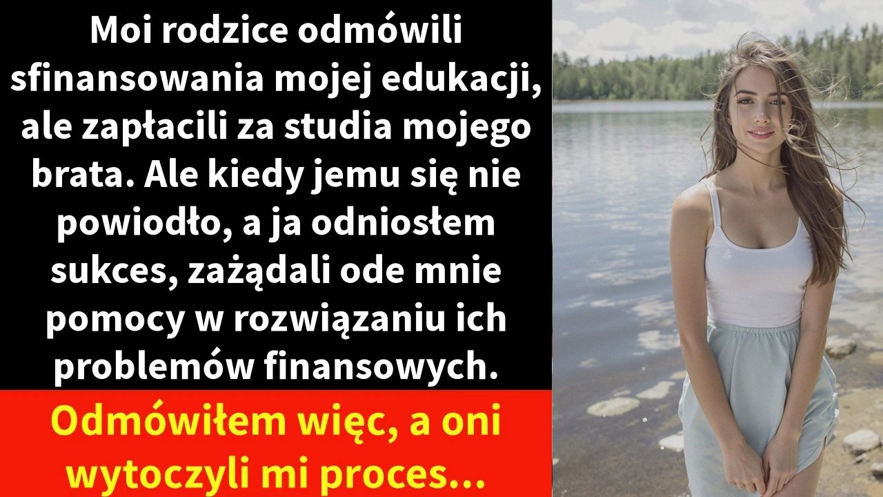 Moi rodzice odmówili sfinansowania mojej edukacji, ale zapłacili za studia mojego brata.