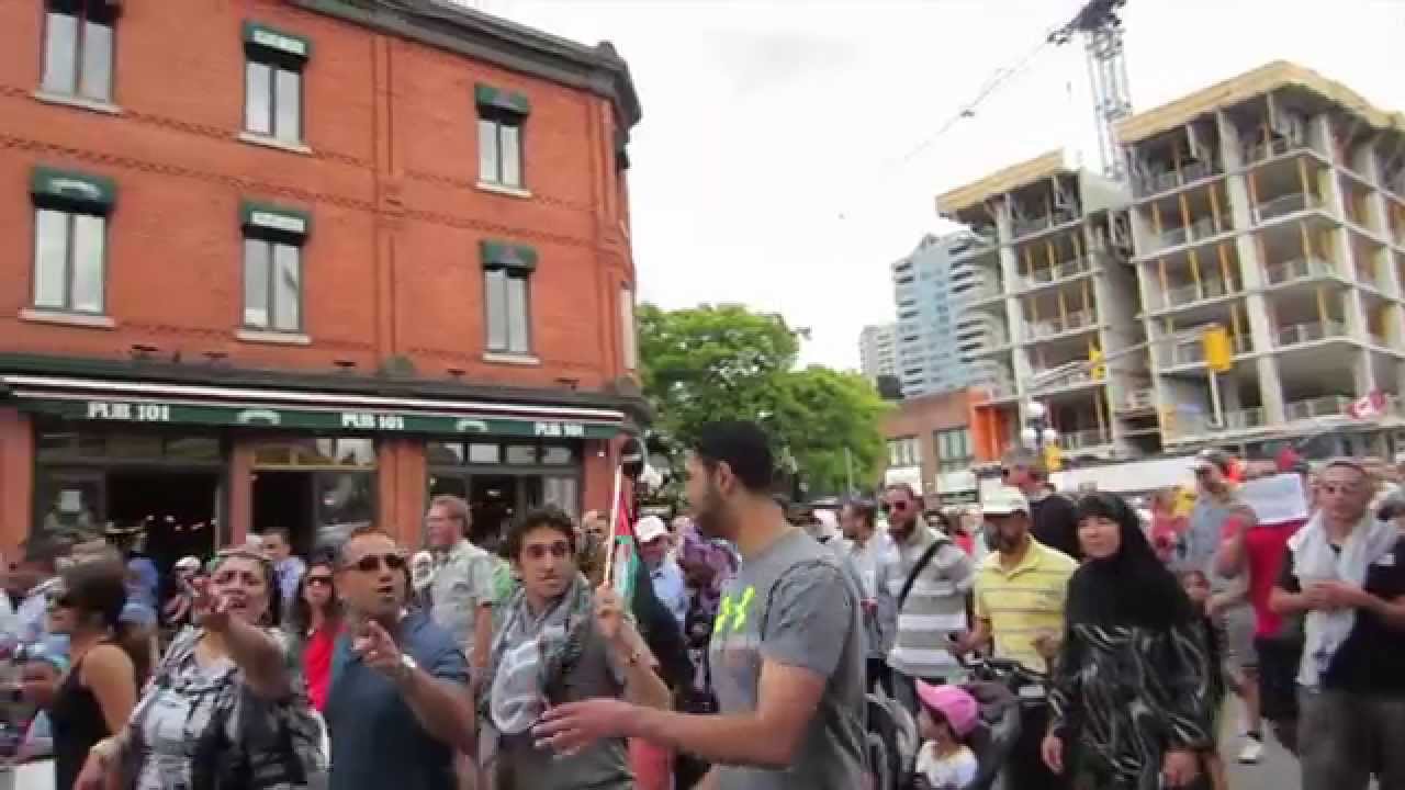 Gospel Proclamation at a Pro-Palestinian March