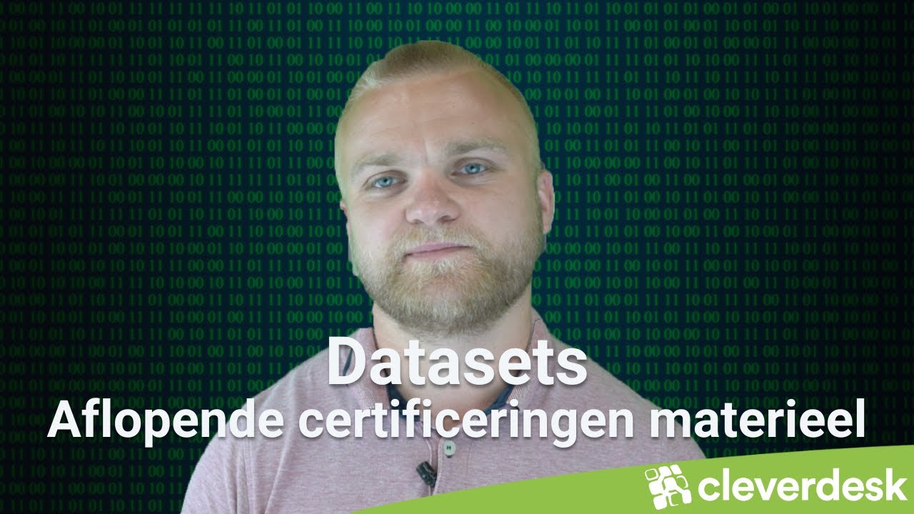 Dataset - Aflopende certificeringen materieel