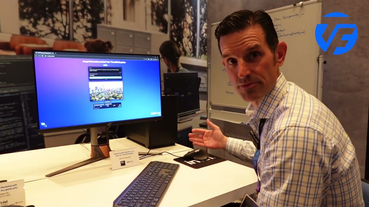 Intel Arc B70 graphics demo