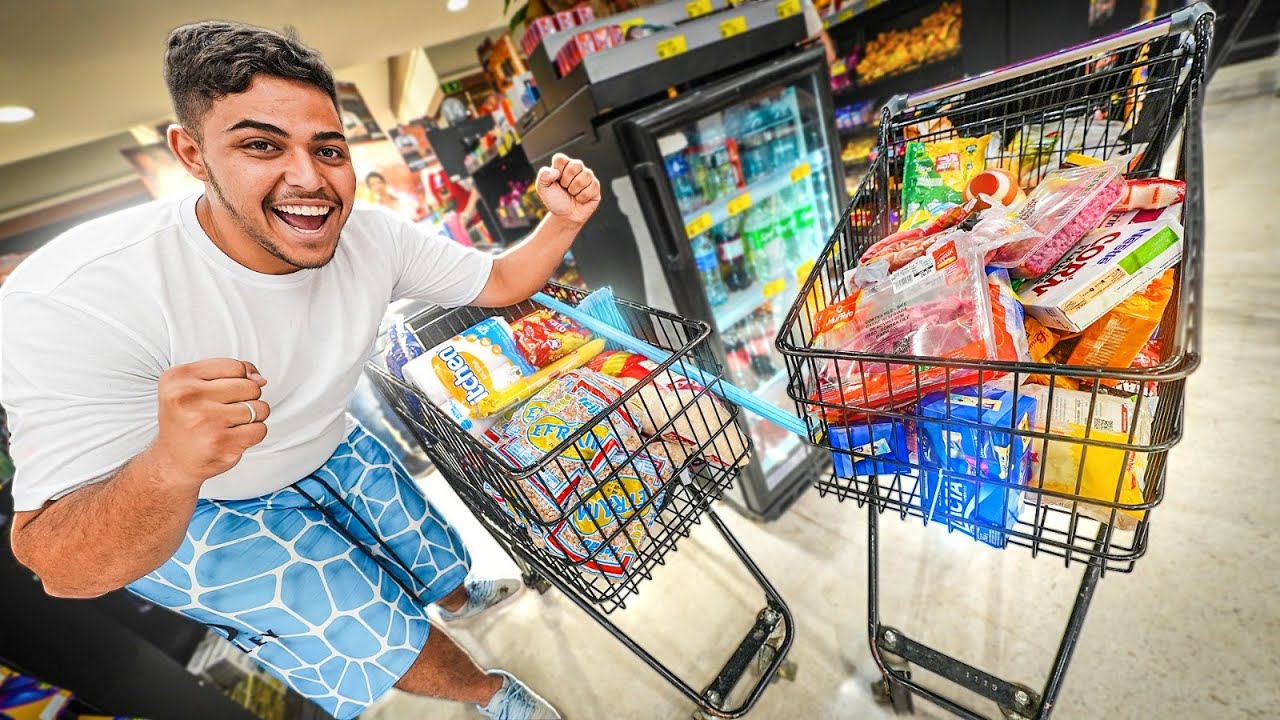 FIZ A MAIOR COMPRA NO MERCADO PARA O MEU CÂMERA MAN GABRIEL