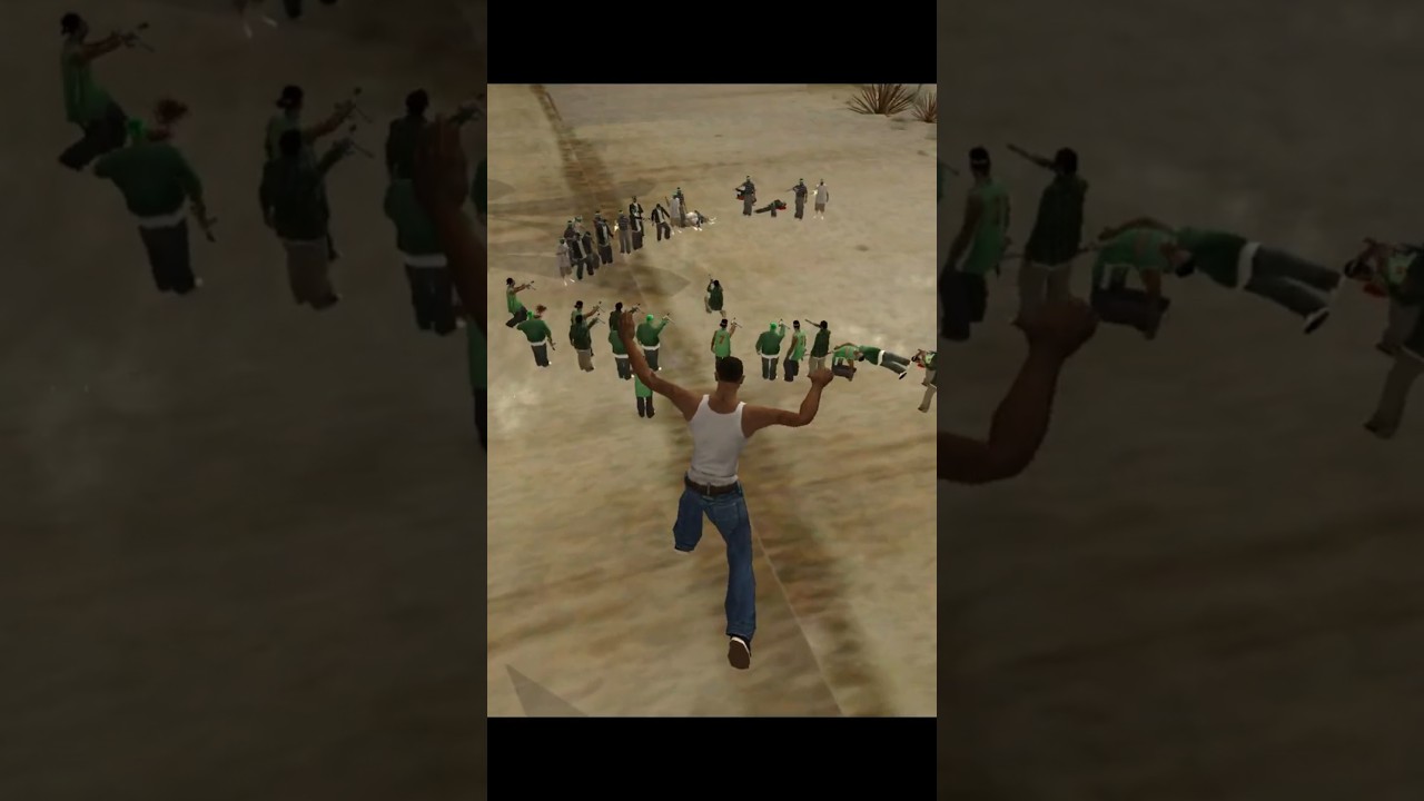 20 Grove Street vs 20 Los Varrios Aztecas | Gang War GTA San Andreas