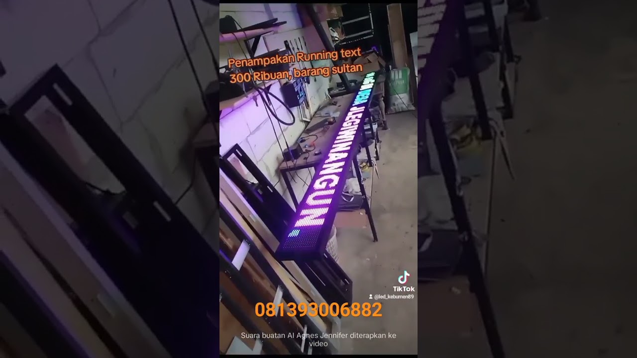 running text siap pasang #led #runningtext #tutorial #diy #rgb #fotobus #videotron