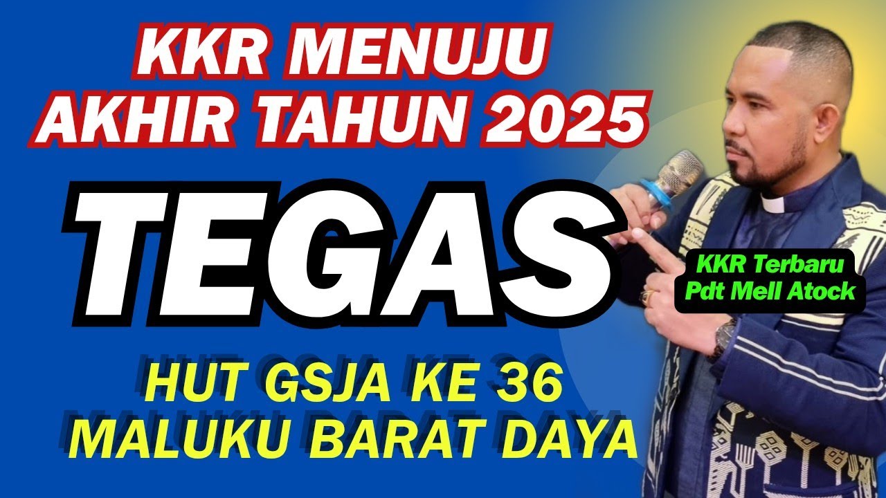 Khotbah KKR Terbaru Pdt Mell Atock yang membakar UMAT KRISTUS di Maluku Barat Daya!
