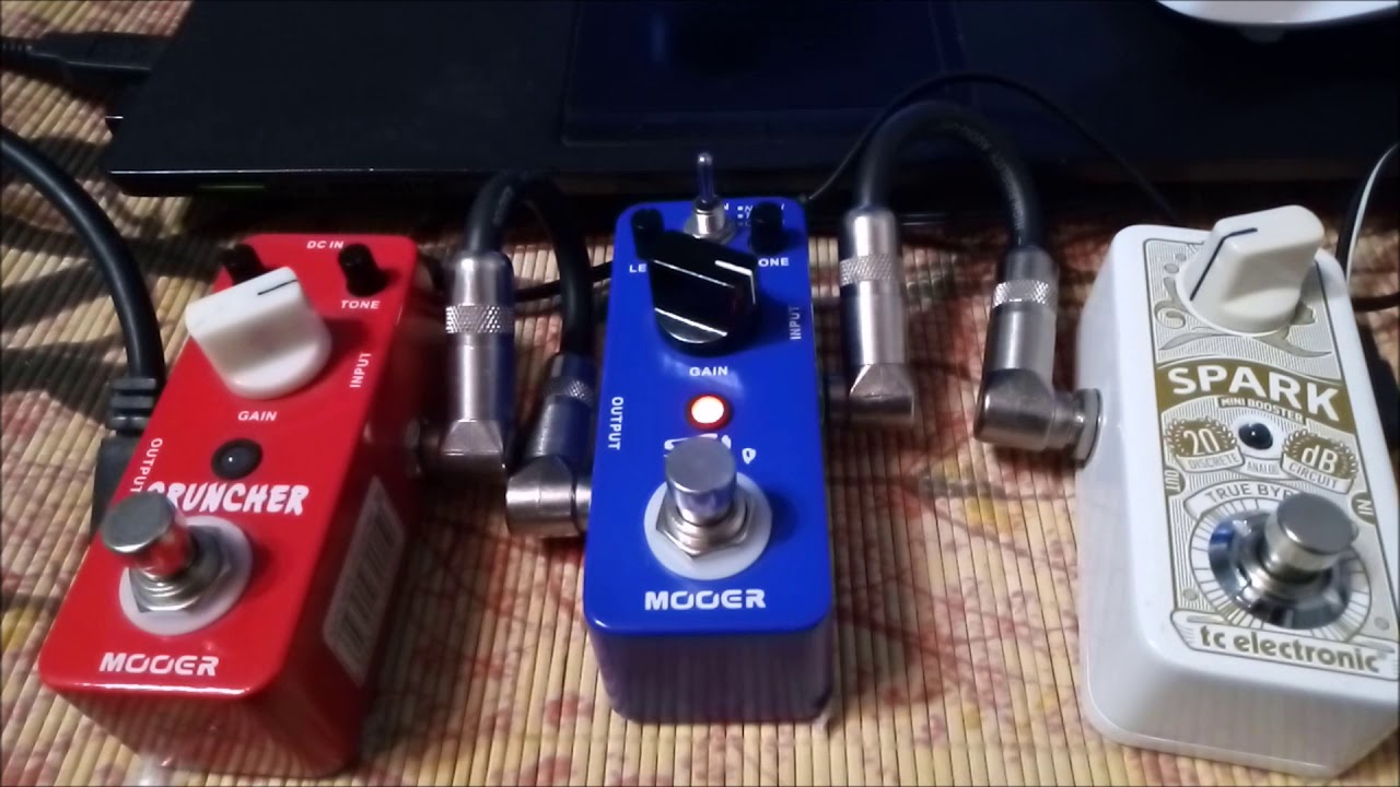 DEMO - TC Electronic Spark Mini Booster - MOOER SOLO - MOOER CRUNCHER (Chapter 1)