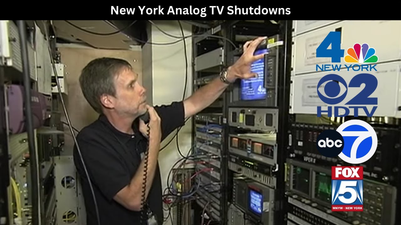 Compilation of New York Analog TV Shutdowns (w/ Multiple POVs)