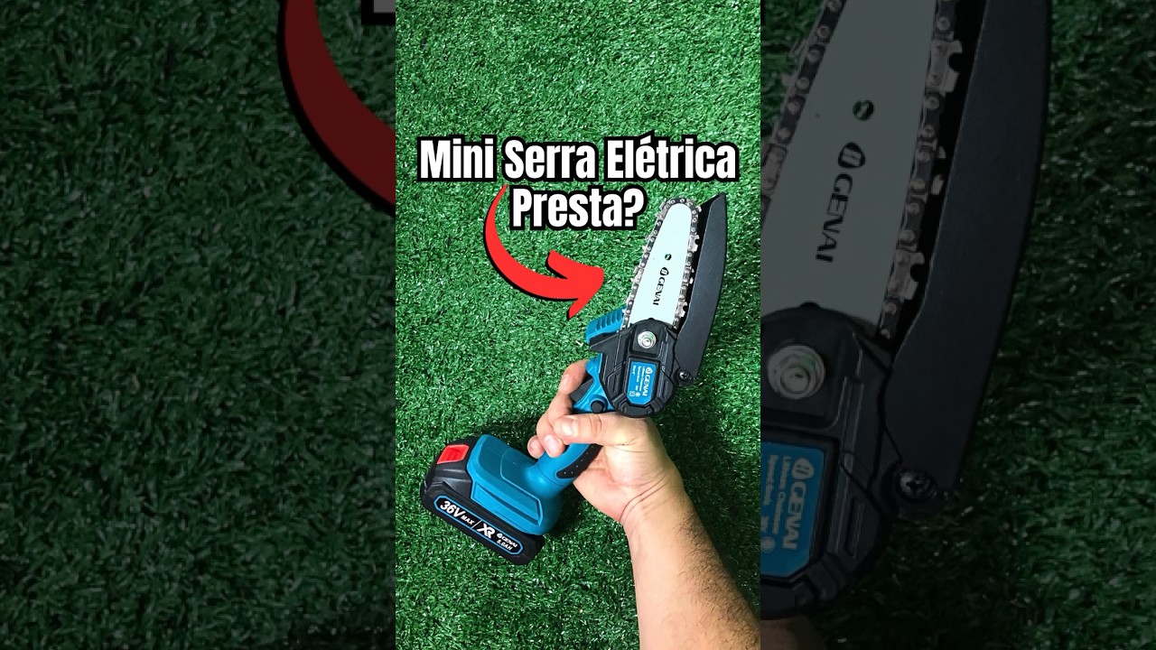 Essa Mini Serra El&eacute;trica Port&aacute;til promete ser bem Forte! 🤔