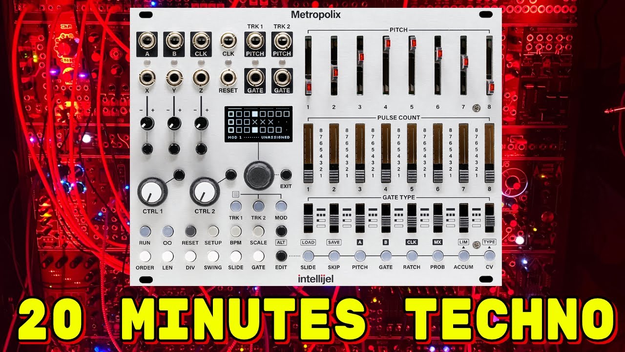Intellijel Metropolix: 20 Minutes Unedited Techno (No talking)