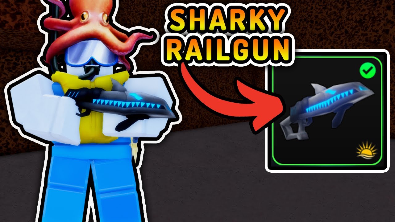 SHOWCASING The SHARKY RAILGUN In Roblox FLAG WARS!