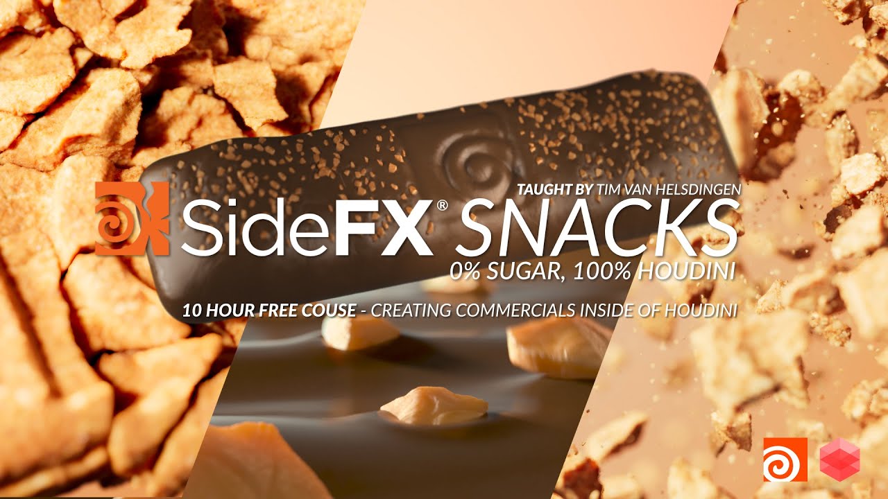 SESI Snacks - 10 hour FREE Houdini full production course - OUT NOW