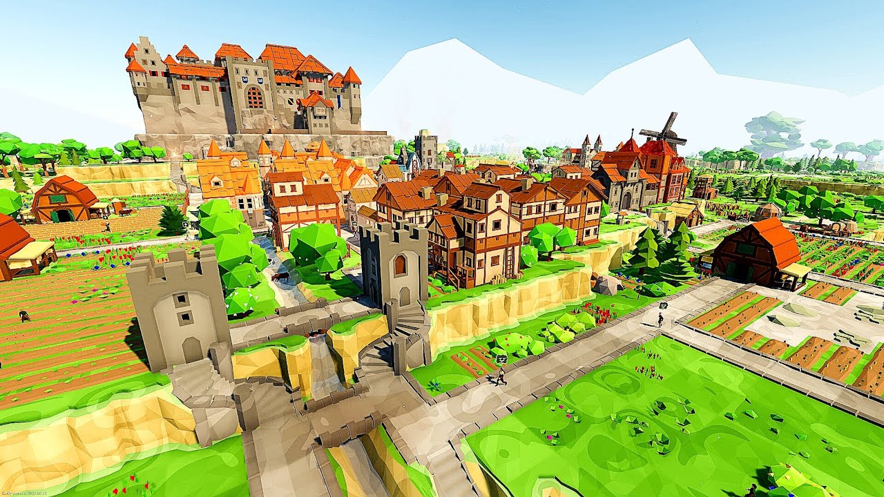 FIRST LOOK! A Fresh New MEDIEVAL CITY & CASTLE BUILDER - OF LIFE AND LAND!
