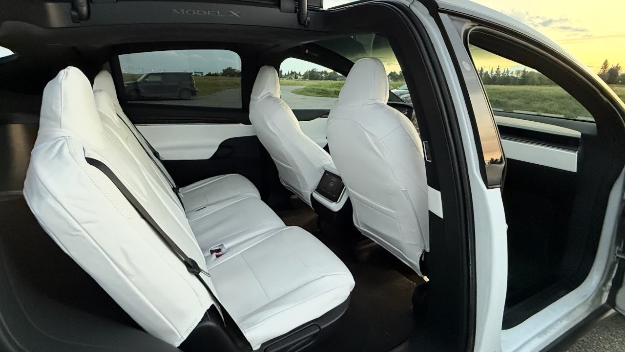 Tesla Model X: Nappa Leather Seat Covers!