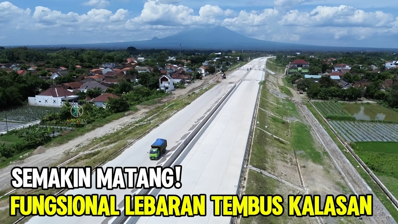 MULUSNYA TOL JOGJA SOLO DI PURWOMARTANI KALASAN SEMAKIN MATANG PERSIAPAN FUNGSIONAL LEBARAN 2026‼️