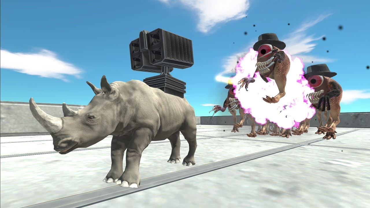 Survival race. Rocket launcher installation! | Animal Revolt Battle Simulator