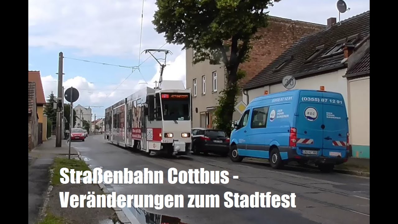 Straßenbahn Cottbus: Veränderungen zum Stadtfest am 19.06.2015