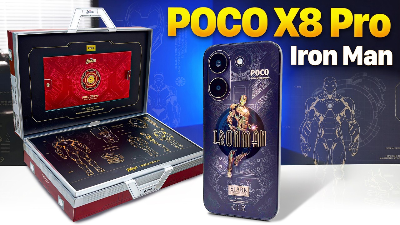 Mở hộp POCO X8 Pro Iron Man Edition: Dimensity 8500 Ultra, Pin 6500mAh, Sạc 100W, Giá Từ 6.5Tr