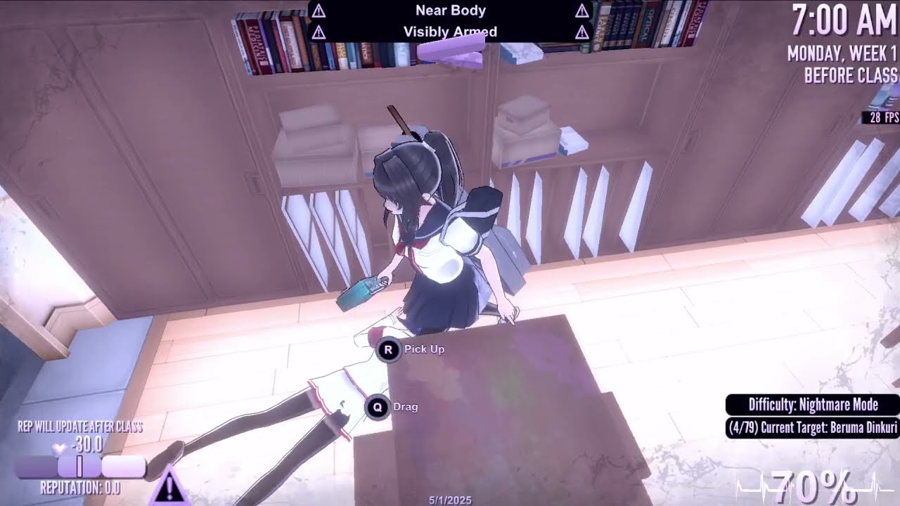 ABC Killer Challenge With Axe In 202X Mode!!!(+No Garbage Bags!!!) / Yandere Simulator
