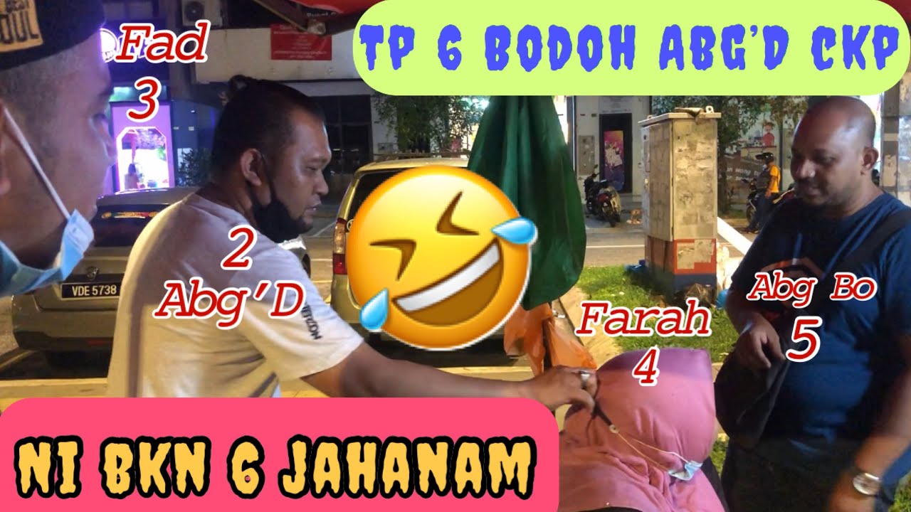 Melatah!! Ni bkn 6 jahanam..tp 6 si bodoh abg’D ckp. Masing2 dpt pangkat dari abg’D🤣