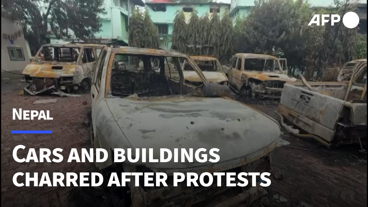 Violent unrest leaves cars and buildings charred in southern Nepal | AFP