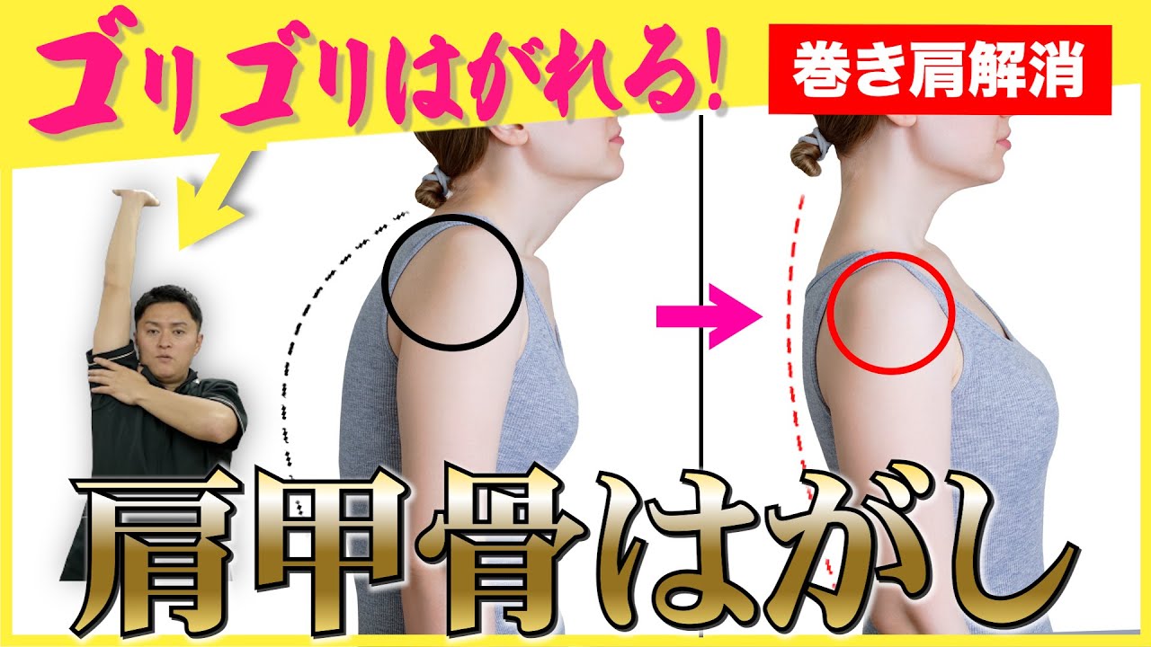【簡単10分！】肩甲骨を剥がして巻き肩を改善！肩こり・姿勢改善にも！